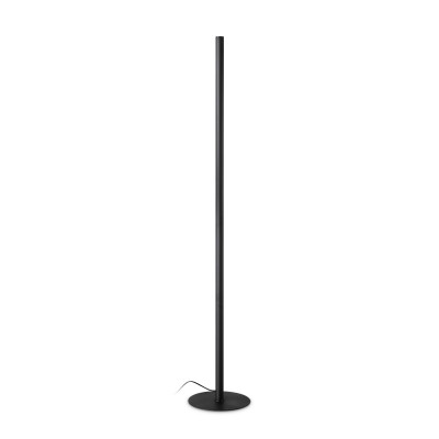 Ideal lux Look Lampada da terra a led con struttura in alluminio e diffusore in vetro Colore: Nero