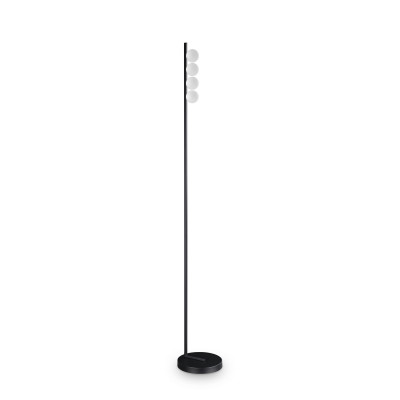 Ideal lux Ping Pong Lampada da terra a led con struttura in metallo e diffusori in acrilico Colore: Nero