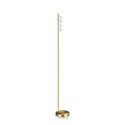 Ideal lux Ping Pong Lampada da terra a led con struttura in metallo e diffusori in acrilico Colore: Ottone