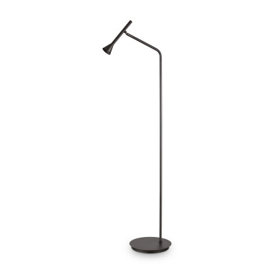 Ideal lux Diesis Lampada da terra a led moderna con struttura in metallo e diffusore orientabile Colore: Nero