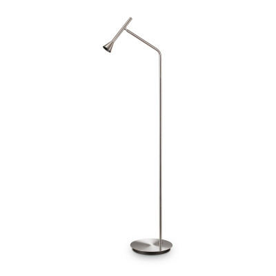 Ideal lux Diesis Lampada da terra a led moderna con struttura in metallo e diffusore orientabile Colore: Nichel