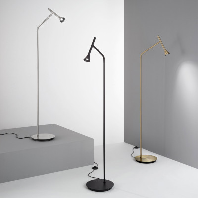 Ideal lux - Diesis - Lampada da terra a led moderna con struttura in metallo e diffusore orientabile - 1 Lampadina Led Integrato 4W - Lumen 280 - Gradi Kelvin 3000k Luce Calda - IP20 - SKU: 28533