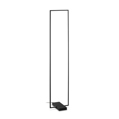 Ideal lux Frame Lampada da terra a LED moderna in metallo con diffusori in acrilico Colore: Nero