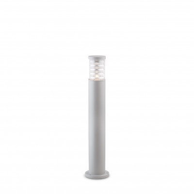 Ideal lux Tronco Lampione da giardino con struttura alta in alluminio e diffusore in vetro Colore: Grigio