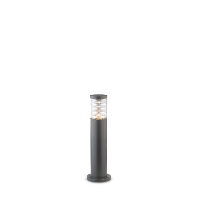 Ideal lux Tronco Paletto luce da giardino con struttura bassa in alluminio e diffusore in vetro Colore: Antracite