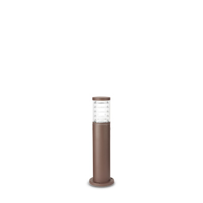 Ideal lux Tronco Paletto luce da giardino con struttura bassa in alluminio e diffusore in vetro Colore: Caffelatte