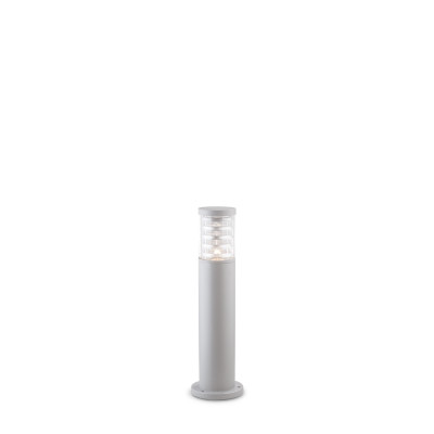 Ideal lux Tronco Paletto luce da giardino con struttura bassa in alluminio e diffusore in vetro Colore: Grigio