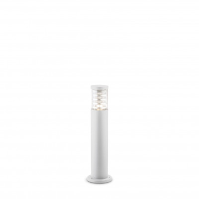 Ideal lux Tronco Lampione da giardino con struttura media in alluminio e diffusore in vetro Colore: Bianco