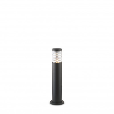 Ideal lux Tronco Lampione da giardino con struttura media in alluminio e diffusore in vetro Colore: Nero