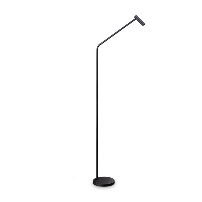 Ideal lux Easy Piantana a led moderna con struttura in metallo e diffusore orientabile Colore: Nero