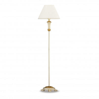 Ideal lux Firenze Piantana classica con struttura in metallo e resina e paralume in tessuto Colore: Bianco