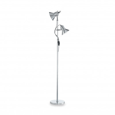 Ideal lux Polly Piantana dal design moderno con struttura in metallo e diffusori regolabili Colore: Cromato