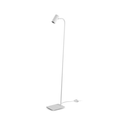 Ideal lux Ginger Piantana moderna con singolo diffusore orientabile struttura in metallo Colore: Bianco