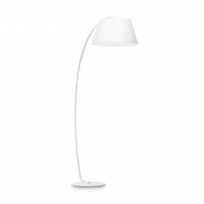 Ideal lux Pagoda Piantana moderna con struttura in metallo e diffusore in tessuto Colore: Bianco