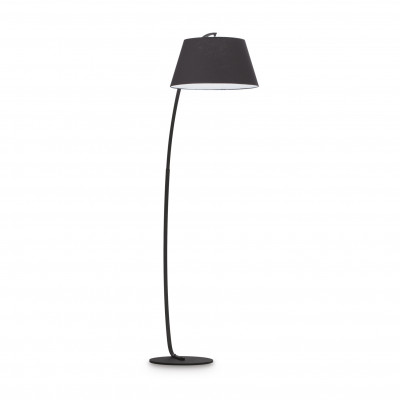 Ideal lux Pagoda Piantana moderna con struttura in metallo e diffusore in tessuto Colore: Nero