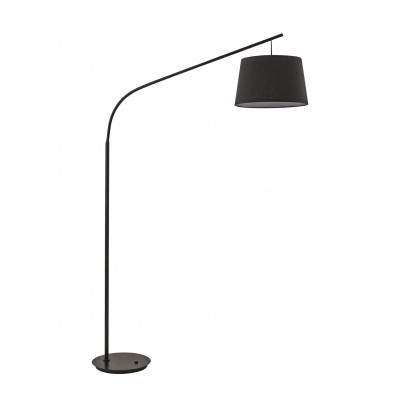 Ideal lux Daddy Piantana moderna con struttura interamente in metallo e diffusore in tessuto Colore: Nero