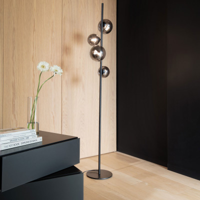 Ideal lux - Perlage - Piantana moderna in metallo con 4 diffusori in vetro soffiato - 4 Lampadine G9 15W - IP20 - SKU: 27796