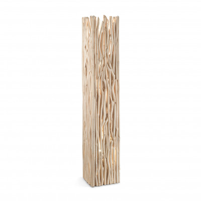 Ideal lux - Driftwood - Piantana rustica struttura in metallo e rami decorativi in legno - Colore: Legno - 2 Lampadine E27 60W - IP20 - SKU: 180946