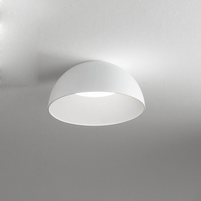 Ideal lux - Corolla - Plafoniera a led con struttura in metallo e diffusore in policarbonato - Colore: Bianco - 1 Lampadina Led Integrato 24W - Lumen 2750 - Gradi Kelvin 3000k Luce Calda - IP20 - SKU: 297149