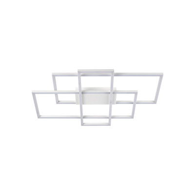 Ideal lux - Frame - Plafoniera a led con struttura rettangoalre in metallo e diffusore in acrilico - Colore: Bianco - 1 Lampadina - Led Integrato - 33W - Lumen 3850 - Gradi Kelvin 3000k Luce Calda - IP20 - SKU: 230726