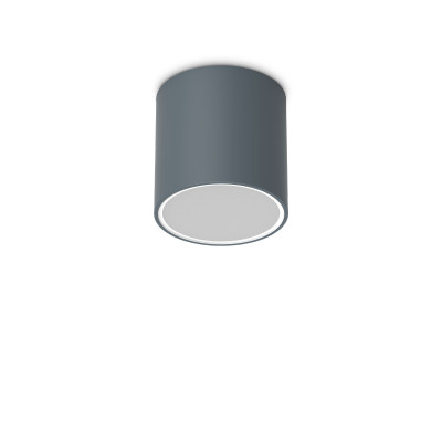Ideal lux - Techo - Plafoniera da esterno in alluminio con diffusore in vetro rotondo - 1 Lampadina GU10 20W - IP54 - SKU: 31812P