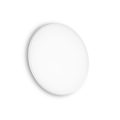 Ideal lux - Mib - Plafoniera da esterno rotonda in alluminio con diffusore a led in acrilico - Colore: Bianco - 1 Lampadina Led Integrato 18W - IP65 - SKU: 26911