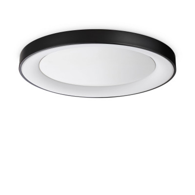Ideal lux - Planet - Plafoniera grande a led con struttura in metallo riflettente rotonda - 1 Lampadina Led Integrato 29W - Lumen 2650 - Gradi Kelvin 3000k Luce Calda - IP20 - SKU: 31237G