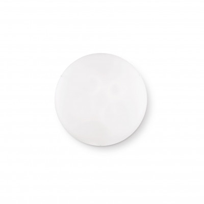 Ideal lux - Simply - Plafoniera grande con diffusore in vetro sabbiato rotondo e ganci in metallo - Colore: Bianco - 4 Lampadine E27 60W - IP20 - SKU: 007991