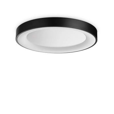 Ideal lux - Planet - Plafoniera media a led con struttura in metallo riflettente rotonda - 1 Lampadina Led Integrato 25W - Lumen 2250 - Gradi Kelvin 3000k Luce Calda - IP20 - SKU: 31235M