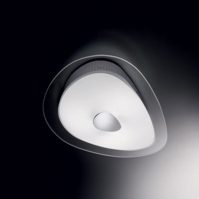 Ideal lux - Geko - Plafoniera media con struttura in metallo smaltato e diffusore in vetro - Colore: Bianco - 3 Lampadine E27 60W - IP20 - SKU: 018508