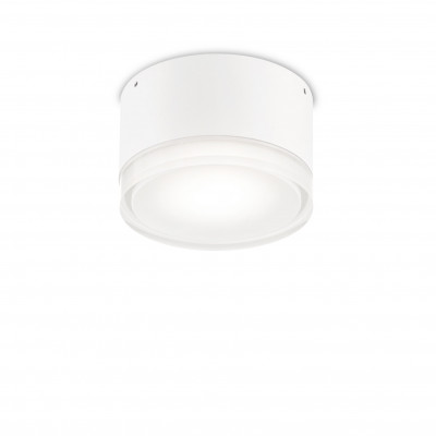 Ideal lux Urano Plafoniera per esterno corpo in alluminio e diffusore in acrilico Colore: Bianco