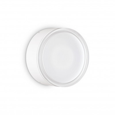 Ideal lux Urano Plafoniera per esterno grande corpo in alluminio e diffusore in acrilico Colore: Bianco