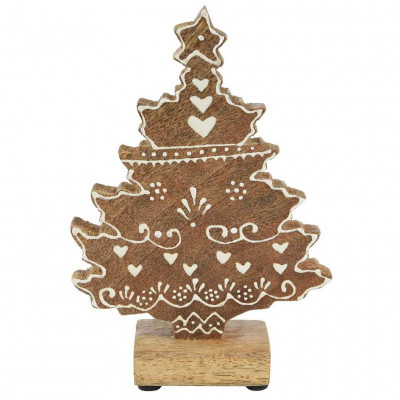  Kaemingk - Albero di mango naturale con stampa all'henné - Colore: Legno Naturale - SKU: 708628 