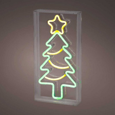  Kaemingk - Albero di natale a LED neon usb in plastica per interni - Colore: Multicolore - SKU: 489934 