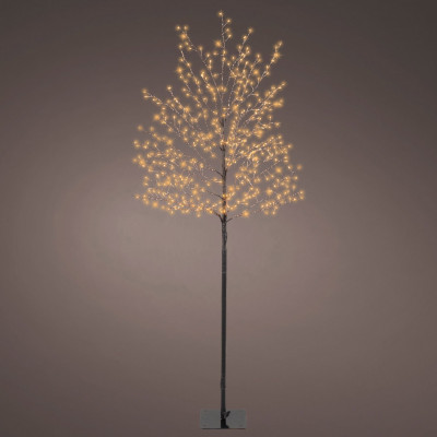  Kaemingk - Albero di natale con 480 LED h150 per interno ed esterno - Colore: Nero/Arancione - SKU: 491627 