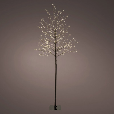  Kaemingk - Albero di natale con 480 LED h150 per interno ed esterno - Colore: Nero/Bianco - SKU: 491663 