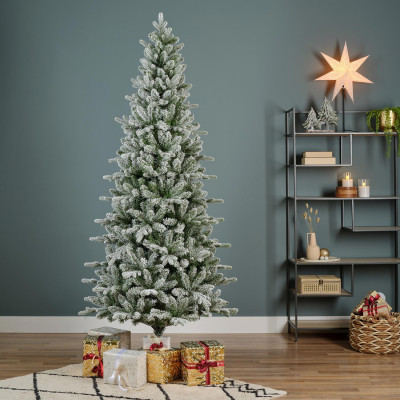  Kaemingk - Killington - Albero di Natale h.180 Abete di Killington glassato - Colore: Verde/Bianco - SKU: 684096 