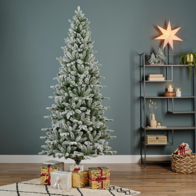  Kaemingk - Killington - Albero di Natale h.210 Abete di Killington glassato - Colore: Verde/Bianco - SKU: 684097 