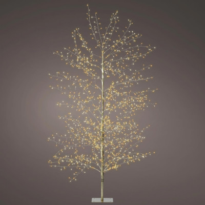 Kaemingk - Albero di natale in metallo da esterno con 1350 microled - Colore: Oro - SKU: 491609