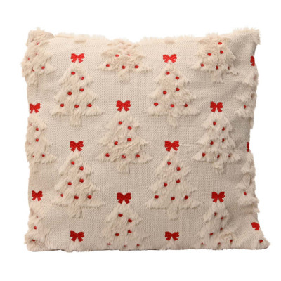 Kaemingk Cuscino quadrato con alberelli Colore: Bianco