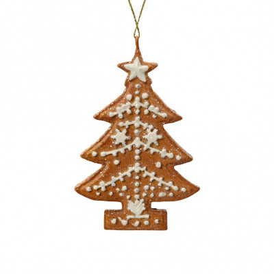 Kaemingk Decorazione albero di natale alberello in resina Colore: Marrone