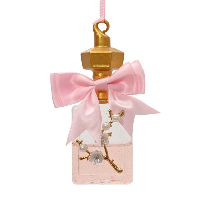 Kaemingk Decorazione albero di natale bottiglia in vetro con liquido Colore: Rosa
