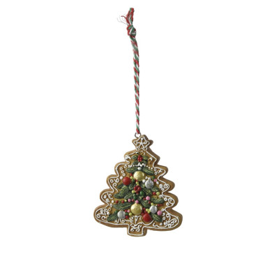 Kaemingk - Pan Di Zenzero - Decorazione albero di natale con Albero pan di zenzero - Colore: Multicolore - SKU: 537874/ALBERO