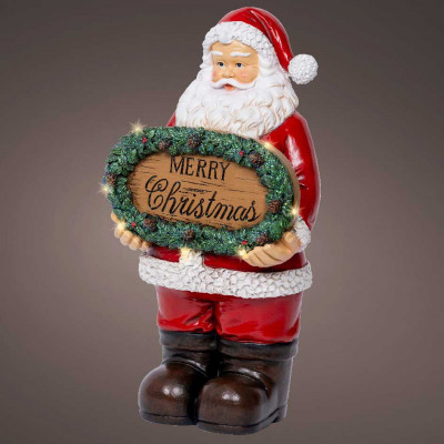  Kaemingk - Decorazione natalizia a LED effetto lampeggiante con babbo natale - Colore: Multicolore - SKU: 489520 