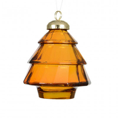  Kaemingk - Decorazione per albero di natale in vetro - Colore: Ambra - SKU: 526274/AMBRA 