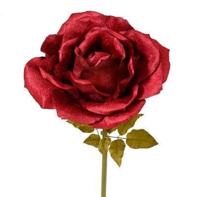  Kaemingk - Decorazione per la tavola rosa velvet in poliestere - Colore: Rosso Borgogna - SKU: 708413 