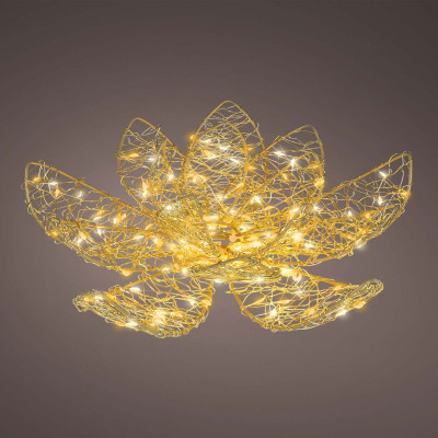 Kaemingk Fiore in metallo con led Colore: Giallo
