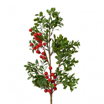  Kaemingk - Fiori di Bacche in schiuma - Colore: Verde/Rosso - SKU: 706531 