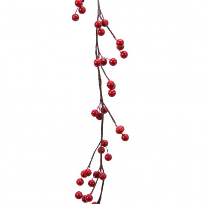  Kaemingk - Ghirlanda di bacche di schiuma - Colore: Rosso - SKU: 620234 