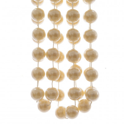  Kaemingk - Ghirlanda di perle in plastica - Colore: Crema - SKU: 001714 